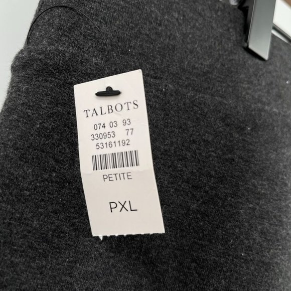 Talbots Everyday Stretch Straight Leg Ankle Pant Size Petite XL Grey T by NWT - Picture 4 of 9